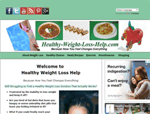 Tablet Screenshot of healthy-weight-loss-help.com